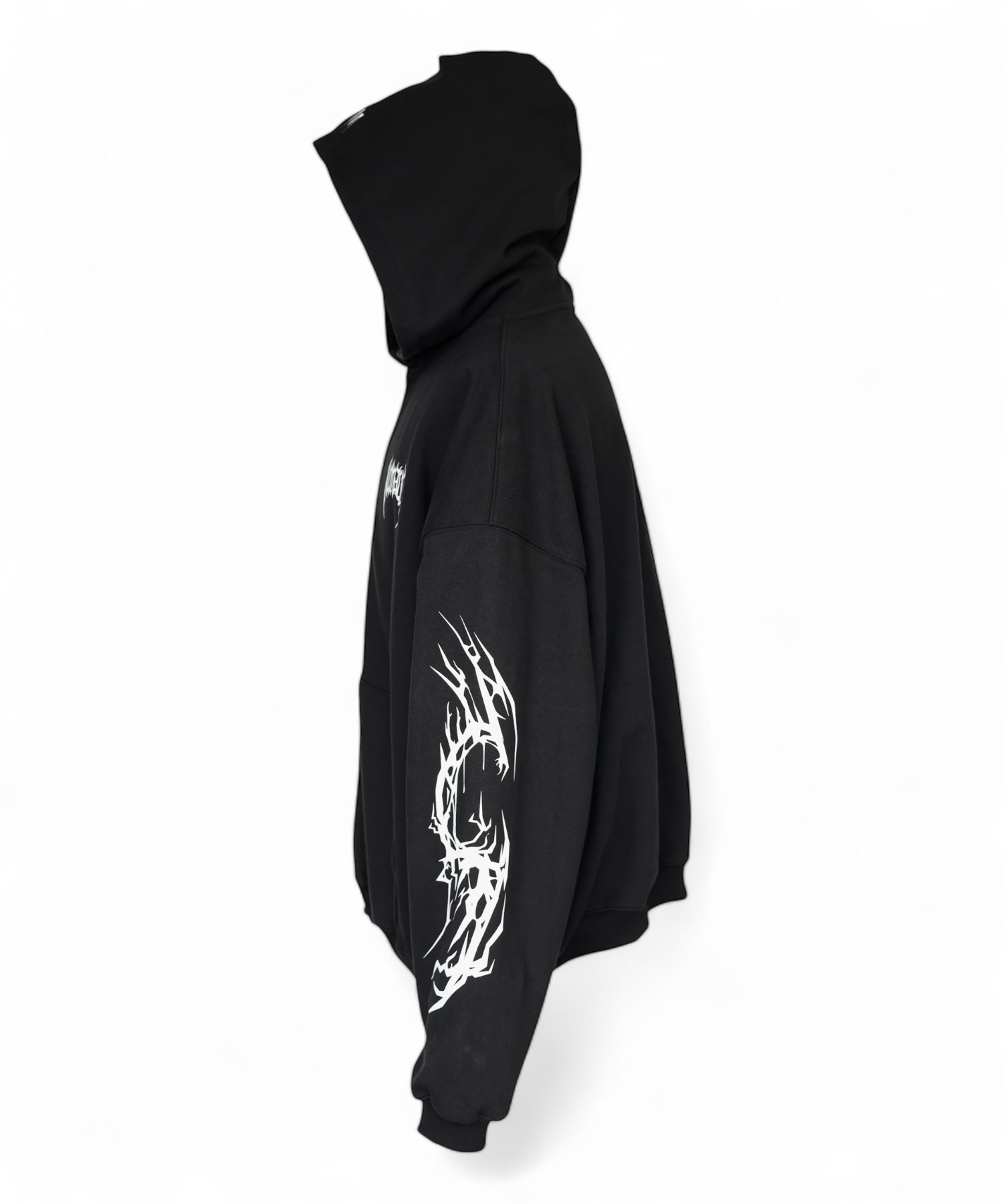 MUSINSA公式 | NOMALIC Raven Zip-up Hoodie - Black