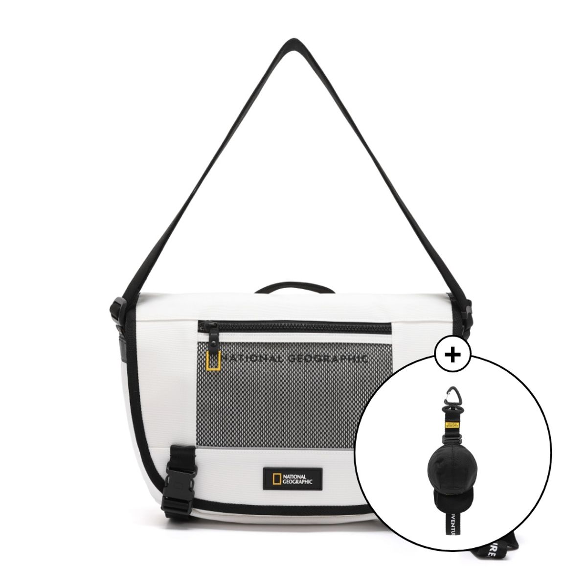 내셔널지오그래픽(NATIONALGEOGRAPHIC) N255ACR540 아콘 메신저백 WHITE