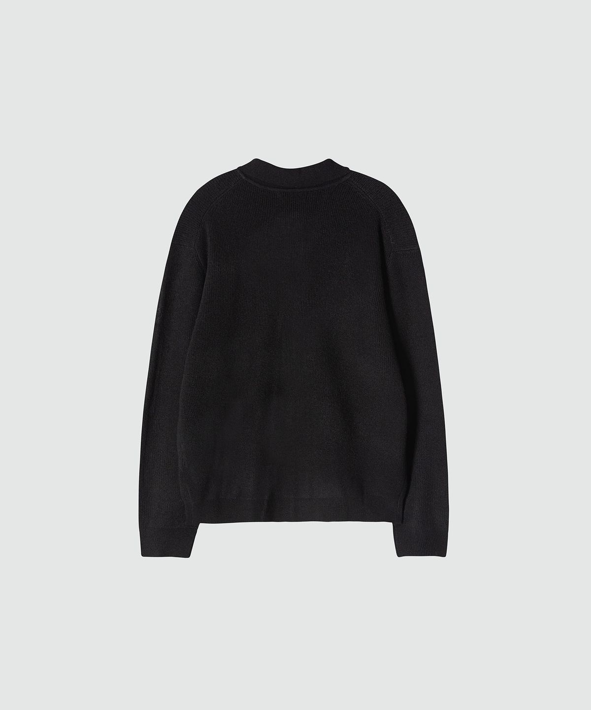 이지오(EZIO) Natural Collar Cardigan_Black