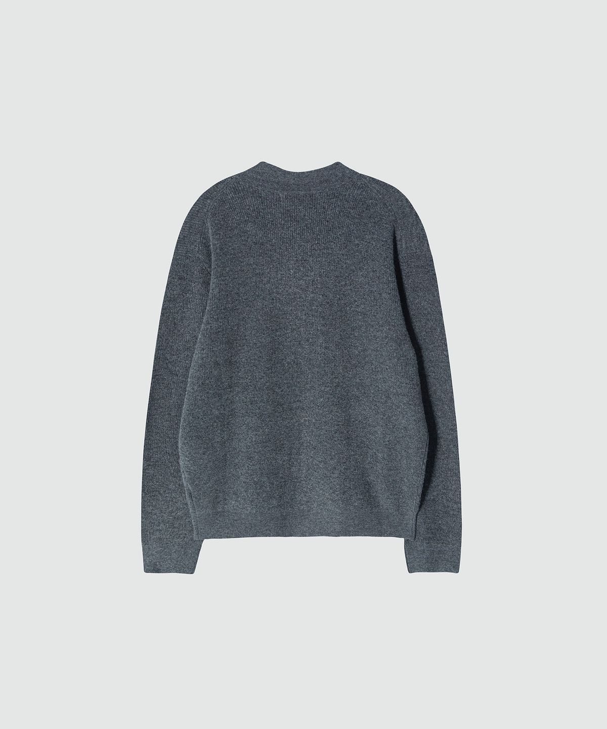이지오(EZIO) Natural Collar Cardigan_Charcoal