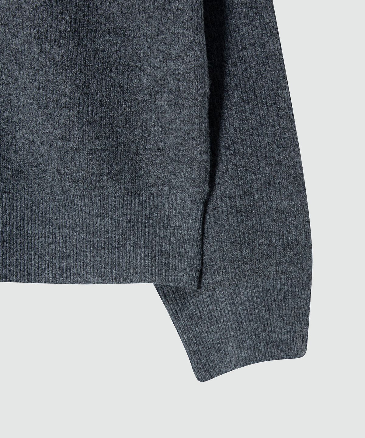 이지오(EZIO) Natural Collar Cardigan_Charcoal