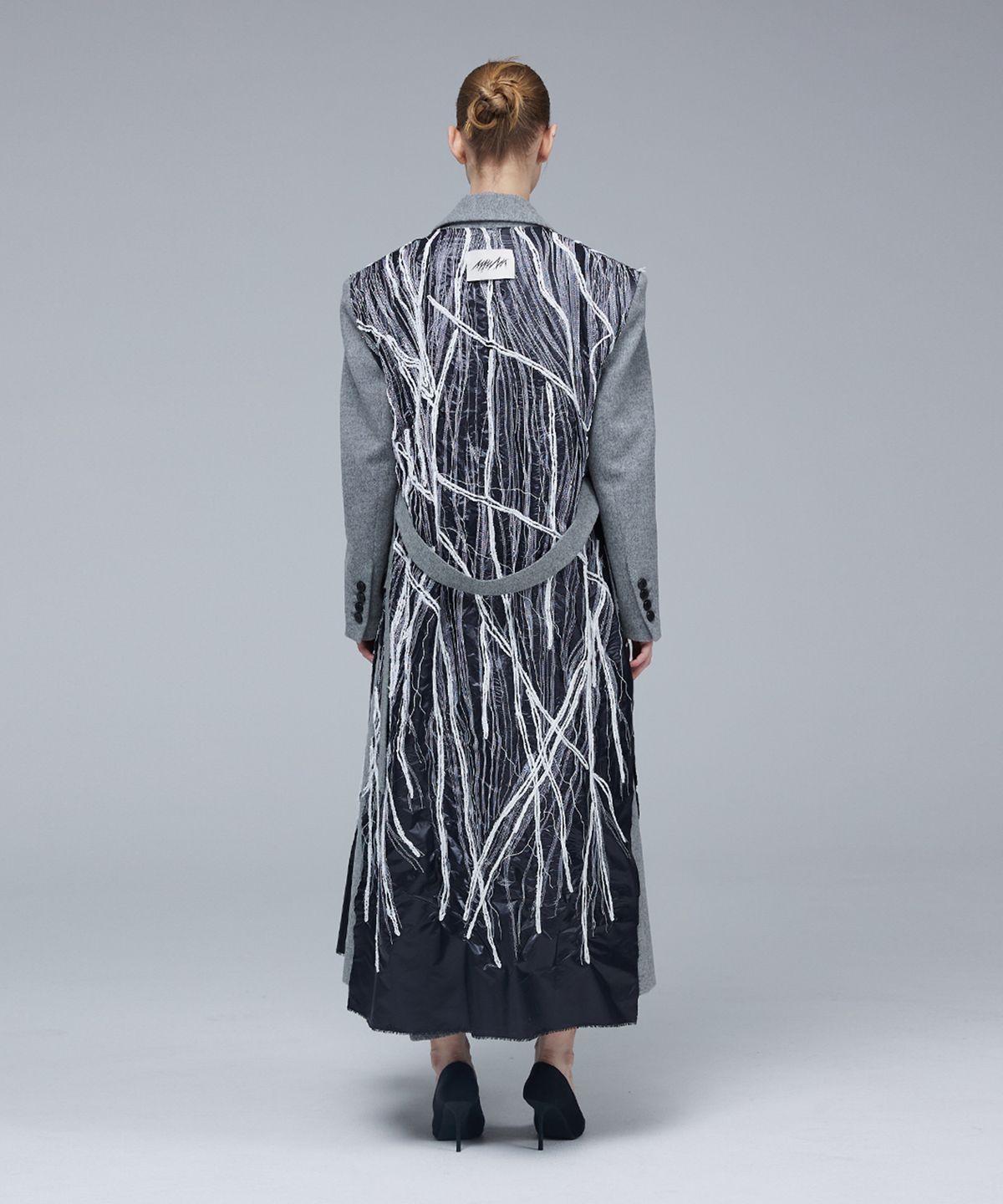 므아므(MMAM) Layered doodle long vest