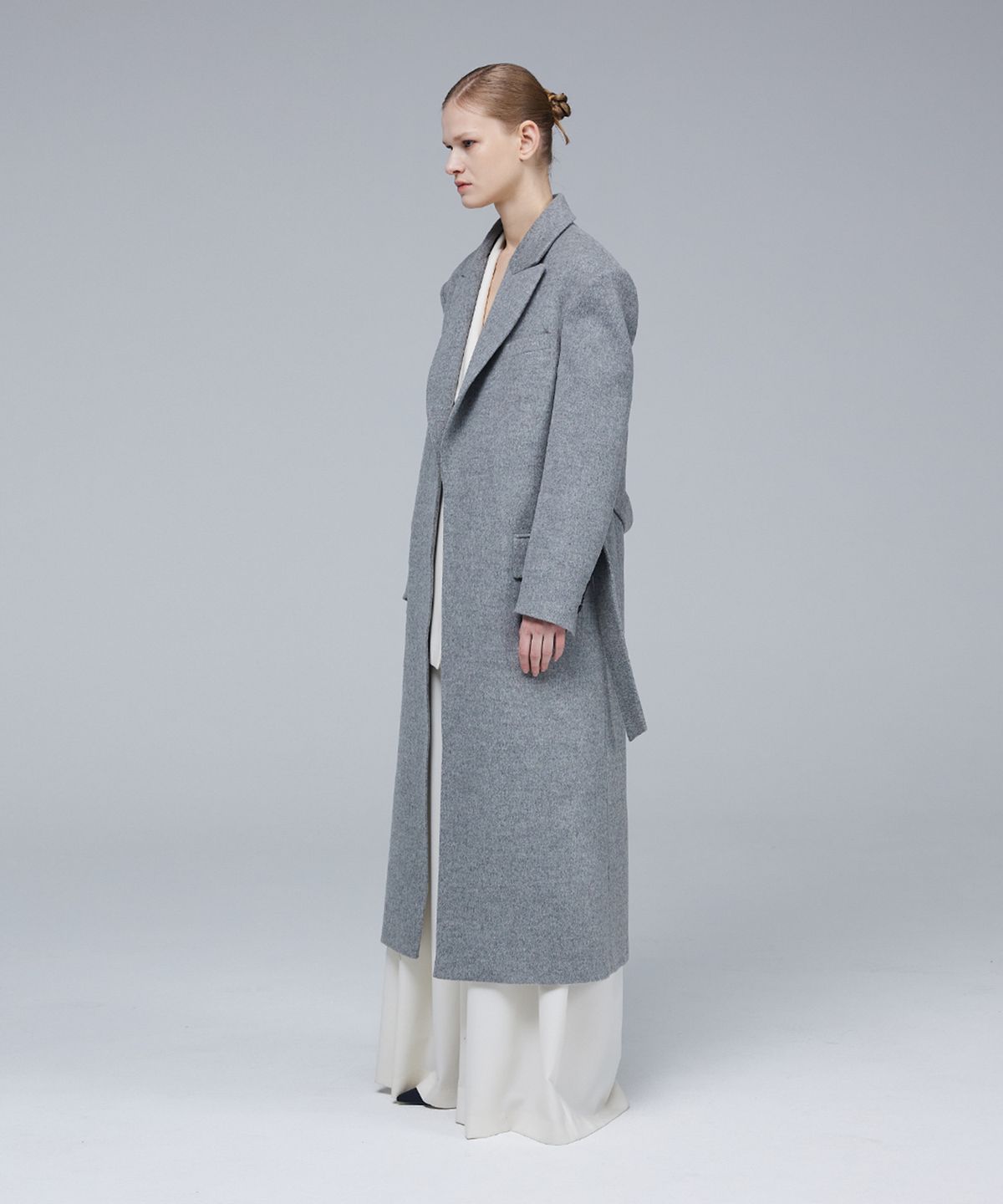 므아므(MMAM) Open-type minimal wool coat