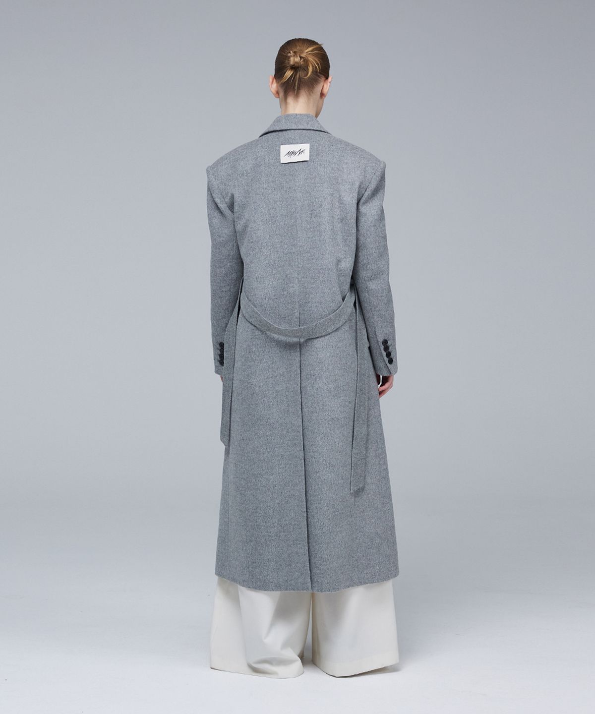 므아므(MMAM) Open-type minimal wool coat