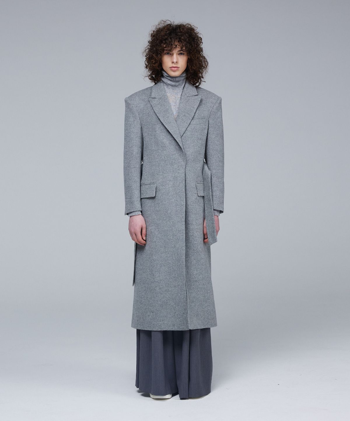 므아므(MMAM) Open-type minimal wool coat