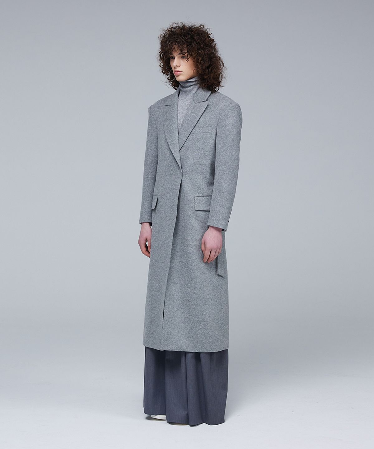 므아므(MMAM) Open-type minimal wool coat