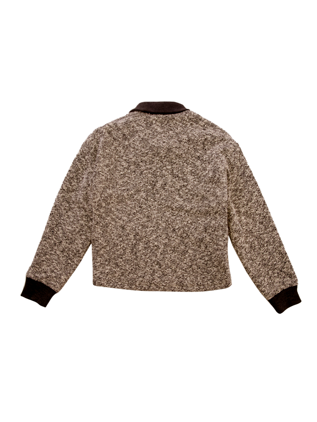 쎄쎄쎄(SETSETSET) COLLAR KNIT BUTTON JACKET (BROWN)