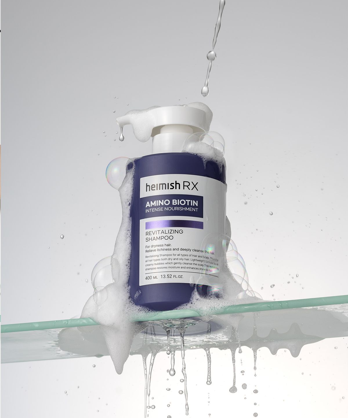 헤이미쉬(HEIMISH) RX 아미노 비오틴 리바이탈라이징 샴푸 400ml
