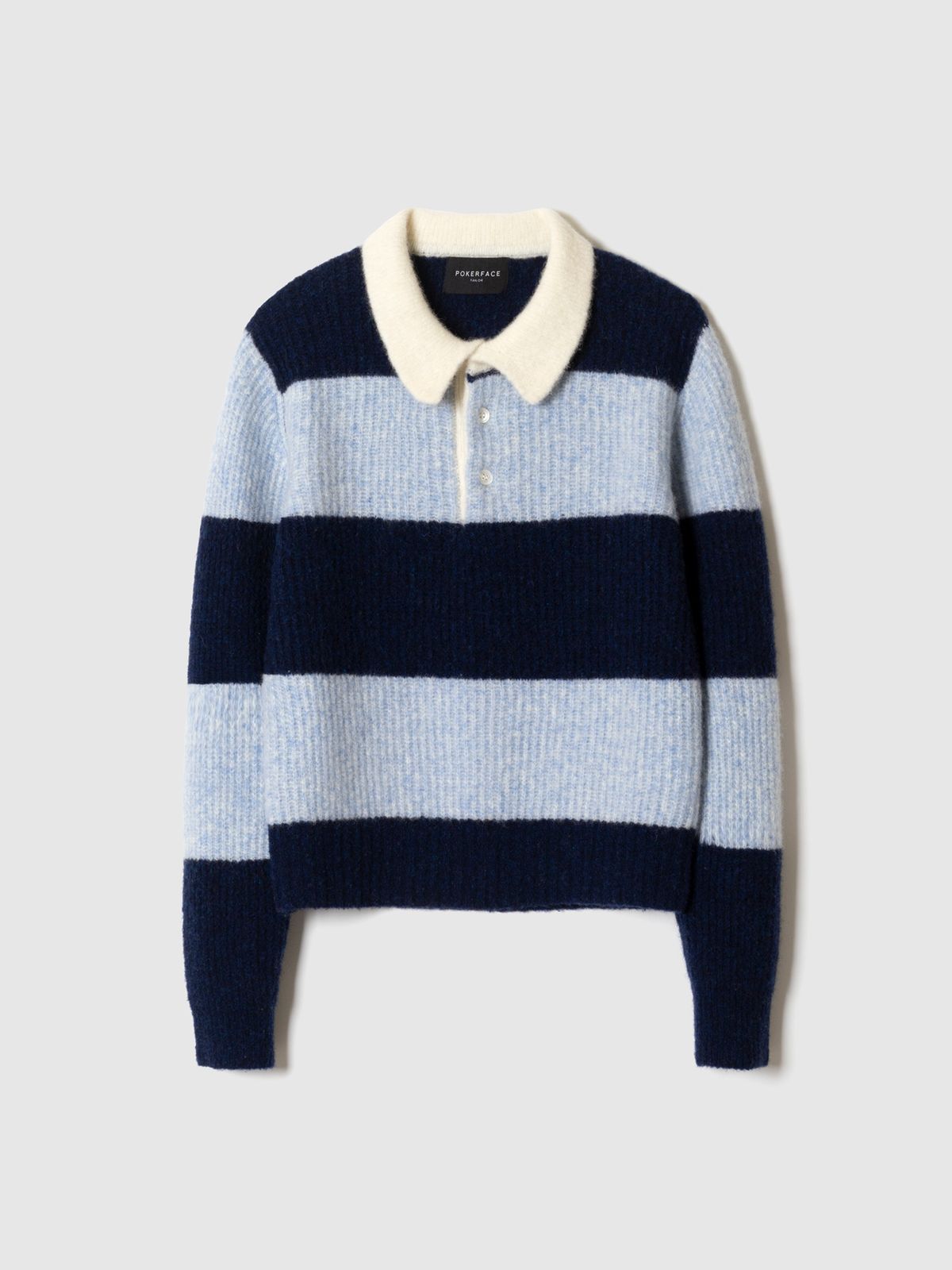 포커페이스(POKERFACE) (W)RUGBY SWEATER BLUE/NAVY