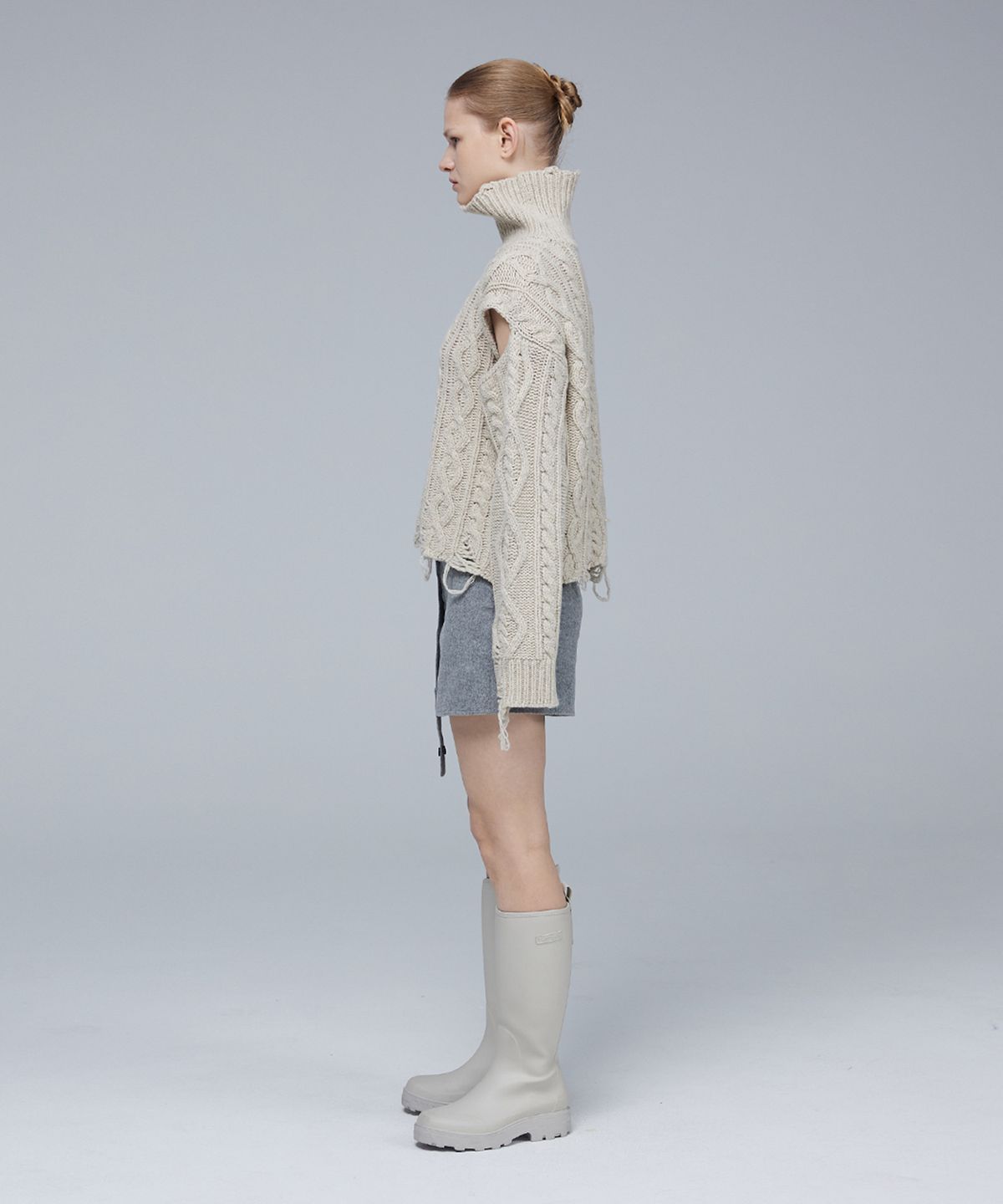 므아므(MMAM) Wool short skirt pants