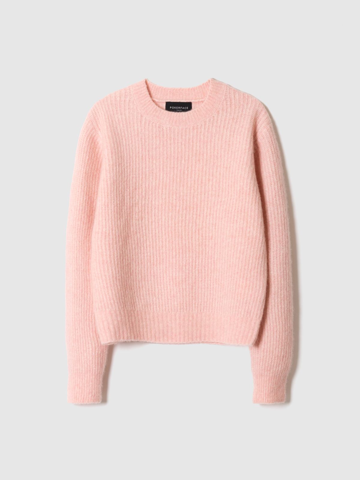 포커페이스(POKERFACE) (W)COMFORT ROUND NECK KINT PINK