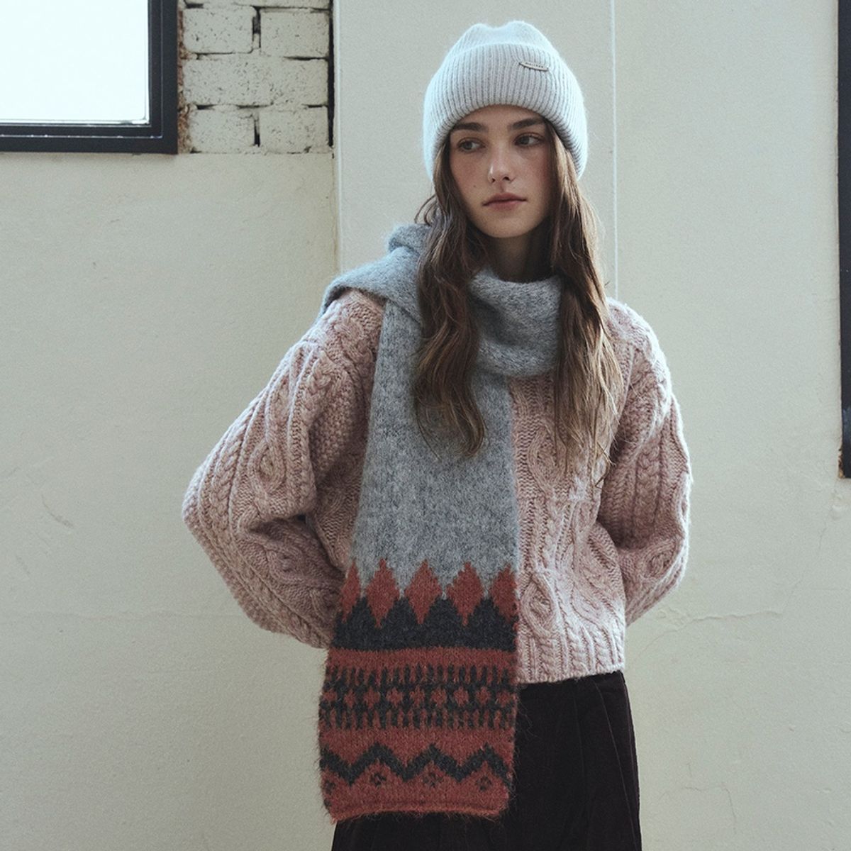 메르헨(MERCHEN) Nordic wool muffler_5color