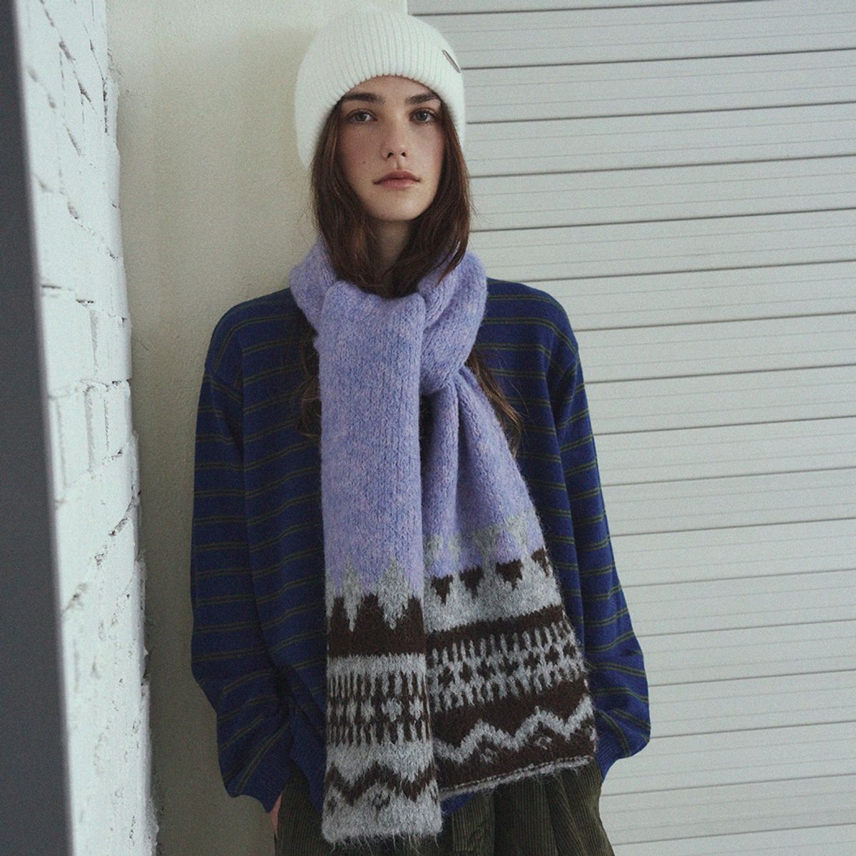 메르헨(MERCHEN) Nordic wool muffler_5color