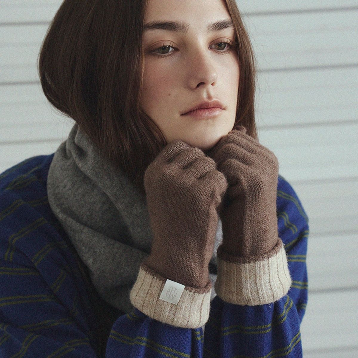 메르헨(MERCHEN) 남여공용 Couple two-tone gloves_4color