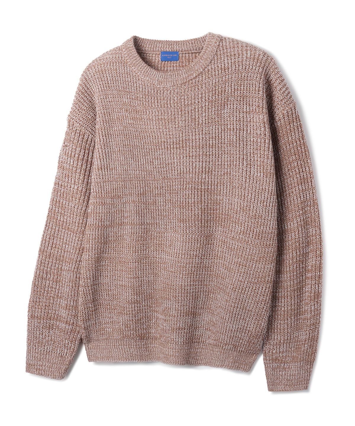앨빈클로(ALVINCLO) [DE LUXE] 믹스 라운드 니트 DLX1502 (2 COLOR)