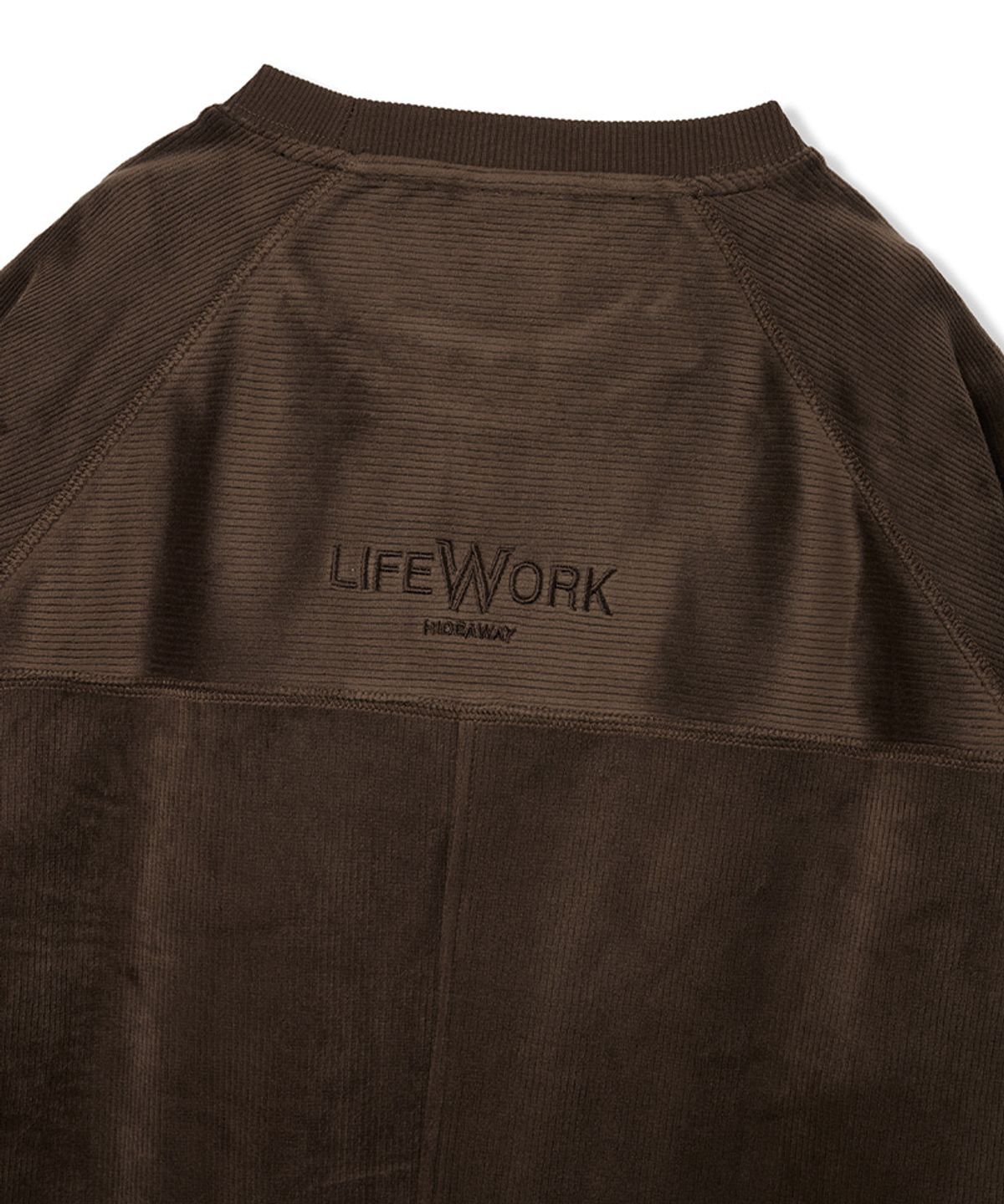 라이프워크(LIFEWORK) 여성) 소프트 골지 기모 래글런 원피스