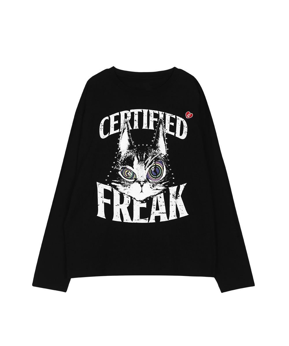 MUSINSA | GRAILZ [ZICO x GRAILZ] VINTAGE FREAK CAT LONG SLEEVE