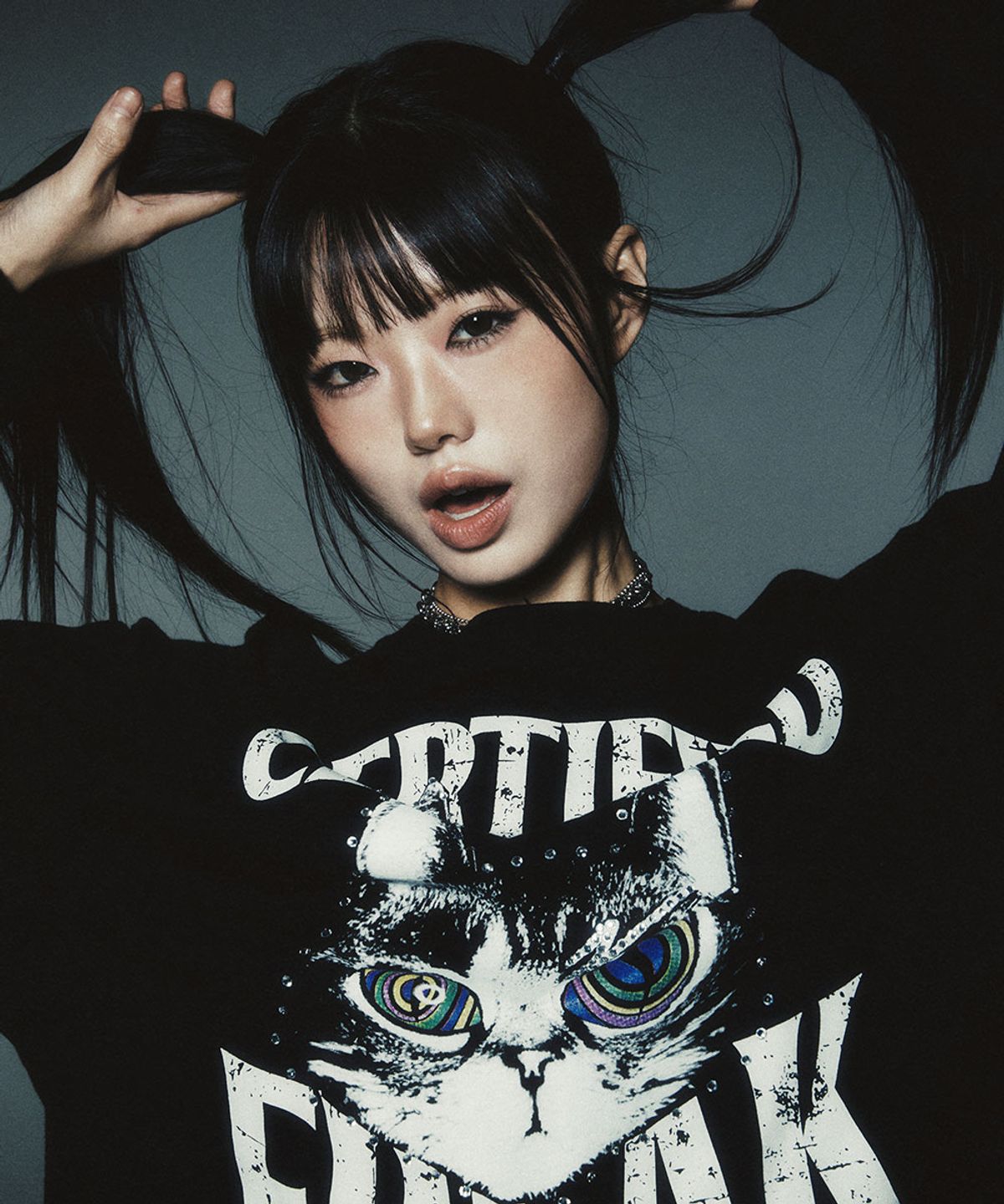 그레일즈(GRAILZ) [ZICO X GRAILZ] VINTAGE FREAK CAT LONG SLEEVE