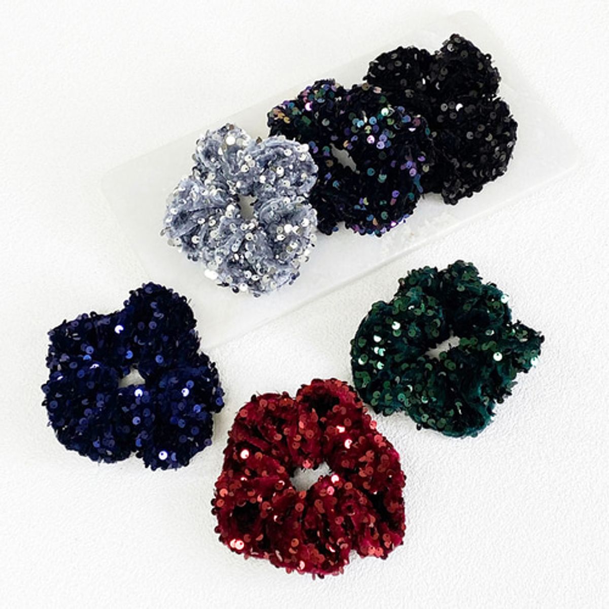 베스티(BESTY) 벨루어 글리터 스크런치 (Velour Glitter Scrunchie)