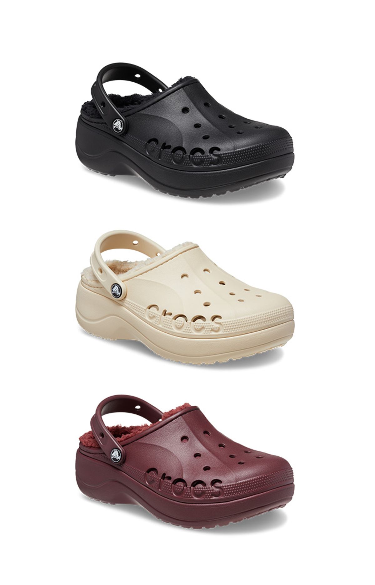 크록스(CROCS) 여성 바야 플랫폼 라인드 3종 택1 (23FWCL208708)