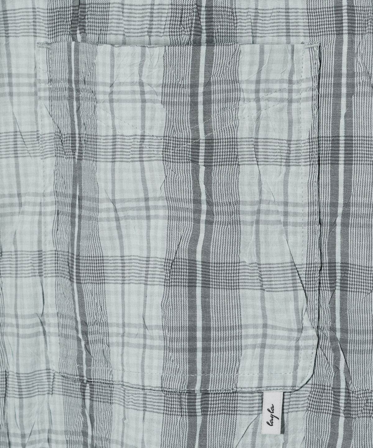다이아몬드 레이라(DIAMOND LAYLA) Detachable Crease Check Shirt S167 Gray Achromatic