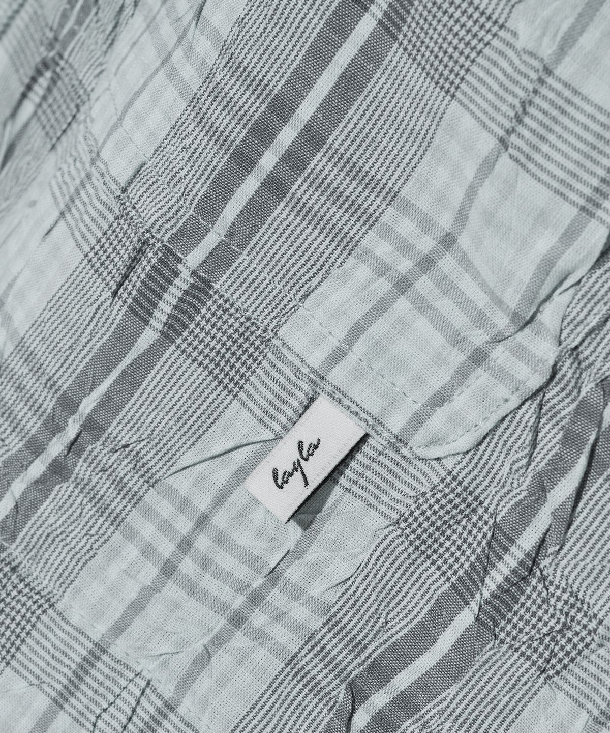 다이아몬드 레이라(DIAMOND LAYLA) Detachable Crease Check Shirt S167 Gray Achromatic