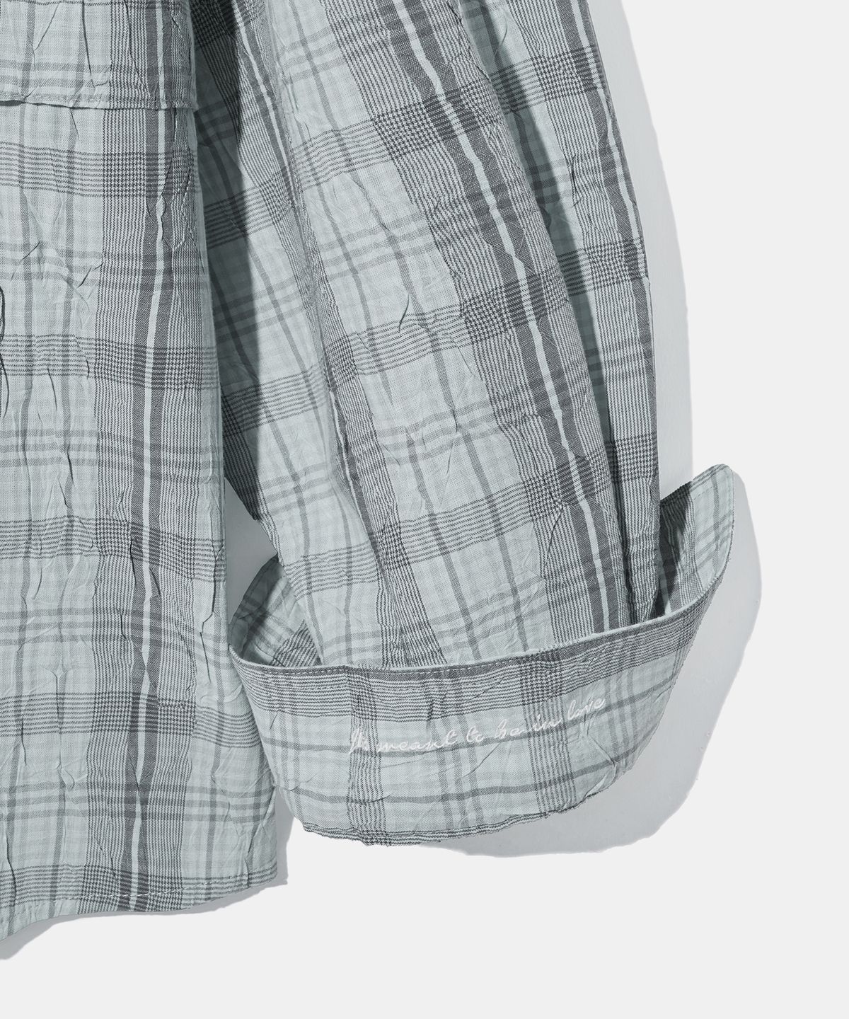 다이아몬드 레이라(DIAMOND LAYLA) Detachable Crease Check Shirt S167 Gray Achromatic