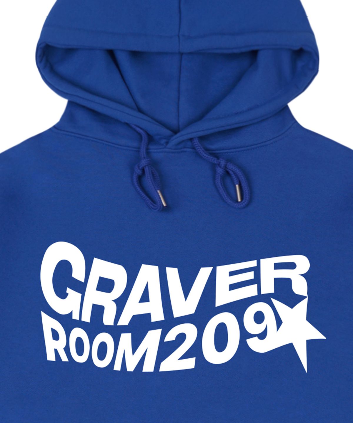 그레이버(GRAVER) [UNISEX]웨이브 스타 로고 후드티_코발트블루
