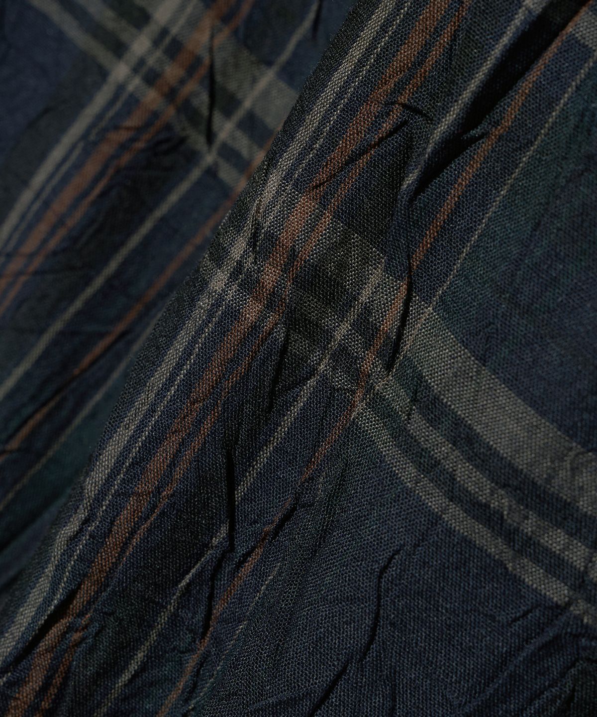 다이아몬드 레이라(DIAMOND LAYLA) Detachable Crease Check Shirt S167 Faded Navy