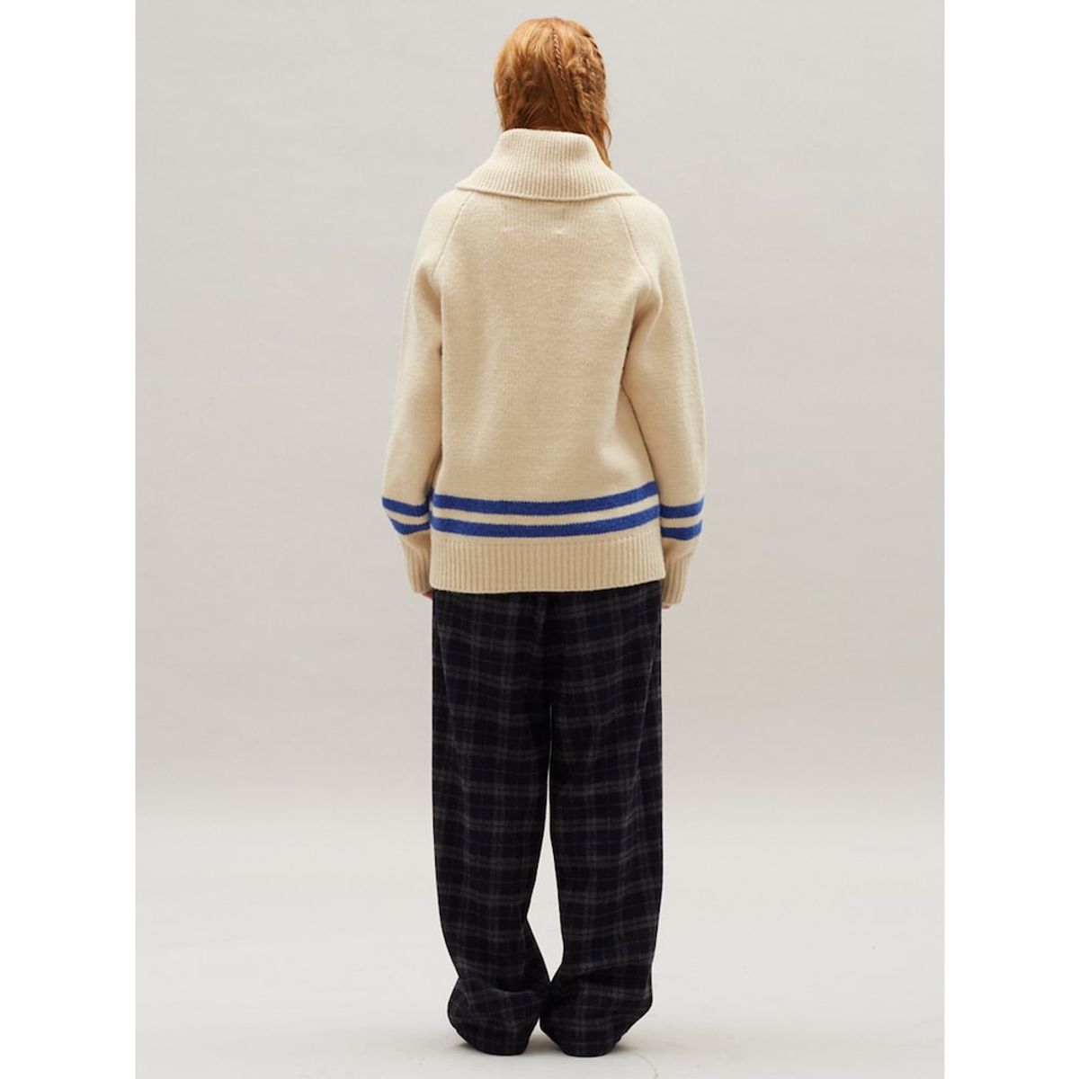 샌드 사운드(SAND SOUND) Car Graphics Cowichan Cardigan  Ivory