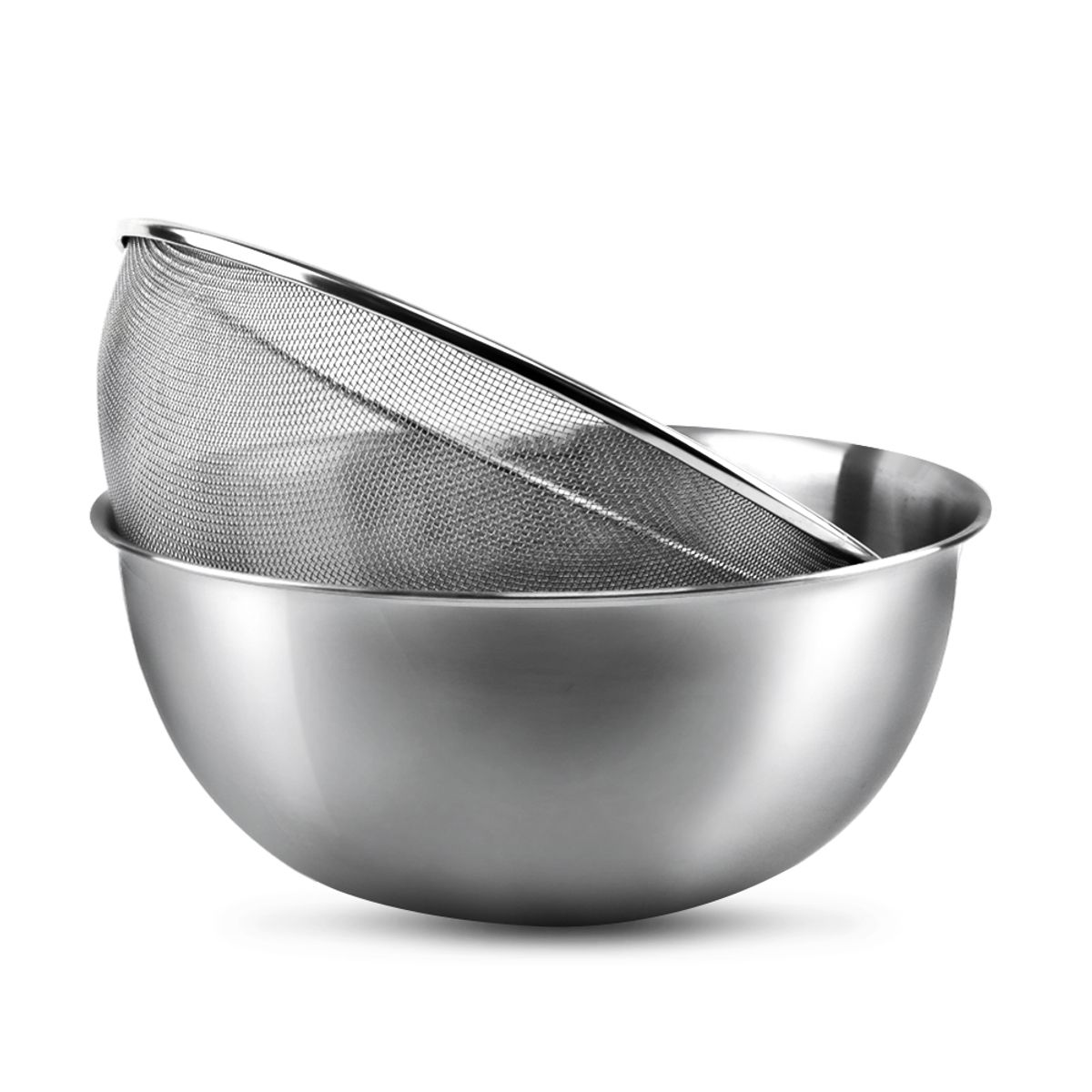 키친구(KITCHENGU) 스텐 믹싱볼 스텐볼 + 채망 채반 세트 26cm