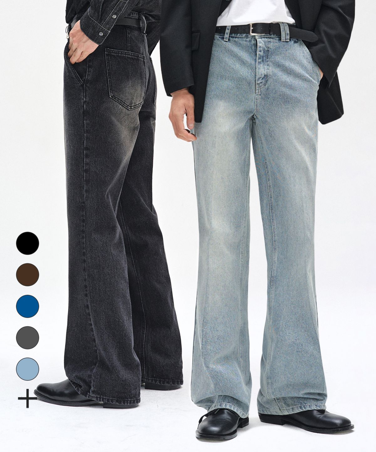 데케트(DECET) [2PACK]Dawn Semi Flared Jeans DCPT044