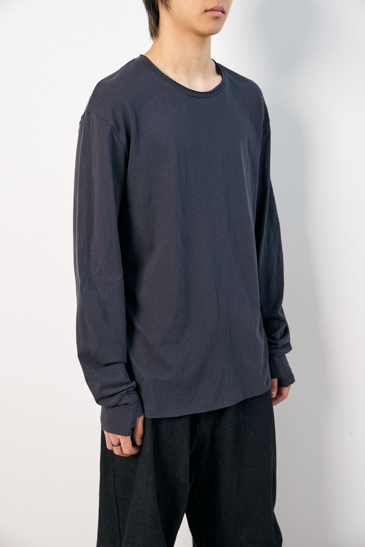 해칭룸(HATCHINGROOM) Boxer Tee Blue Charcoal