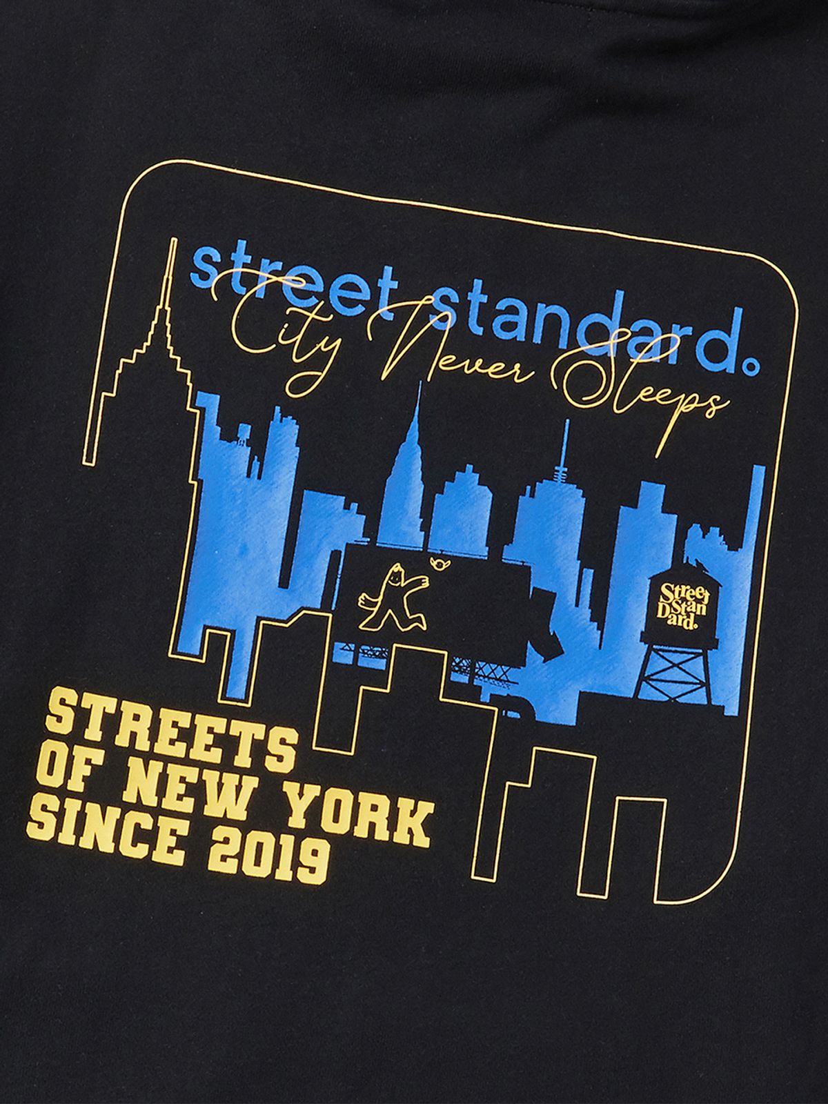 스트리트 스탠다드(STREET STANDARD) 뉴욕시티 후드집업 블랙
