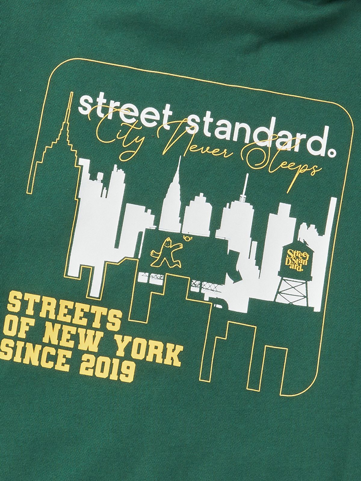 스트리트 스탠다드(STREET STANDARD) 뉴욕시티 후드집업 그린