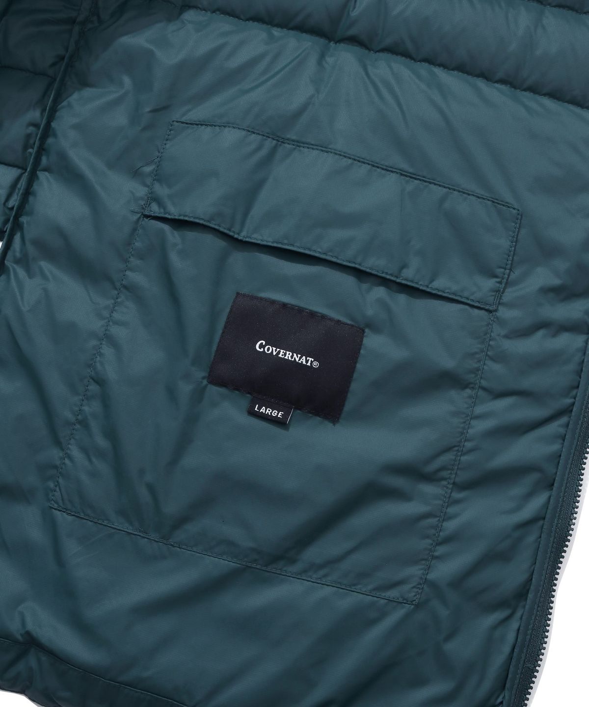 커버낫(COVERNAT) 24FW RDS 커버라이트 패커블 다운 틸 그린