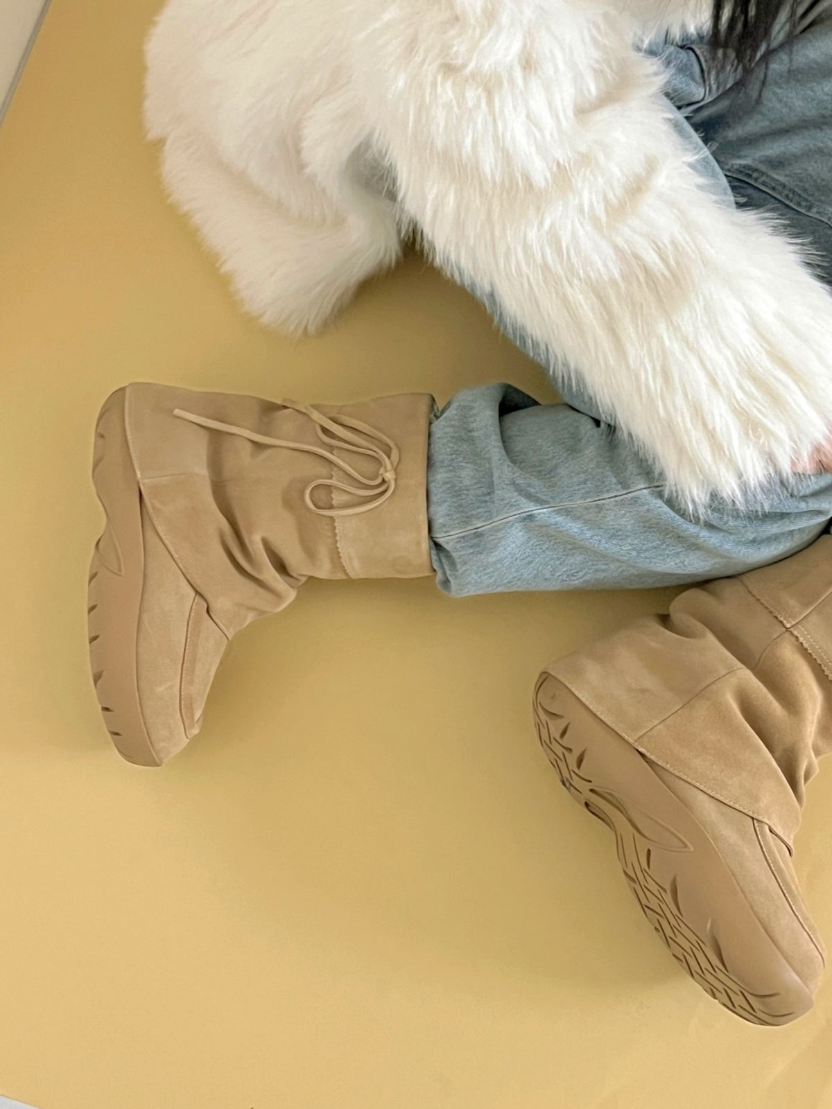 바이아덜스(BYOTHERS) fluffy  shearing boots