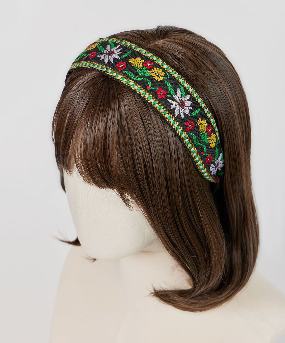 마이아(MAIA) 그린 꽃 쟈가드 헤어밴드-민자형 옐로우그린