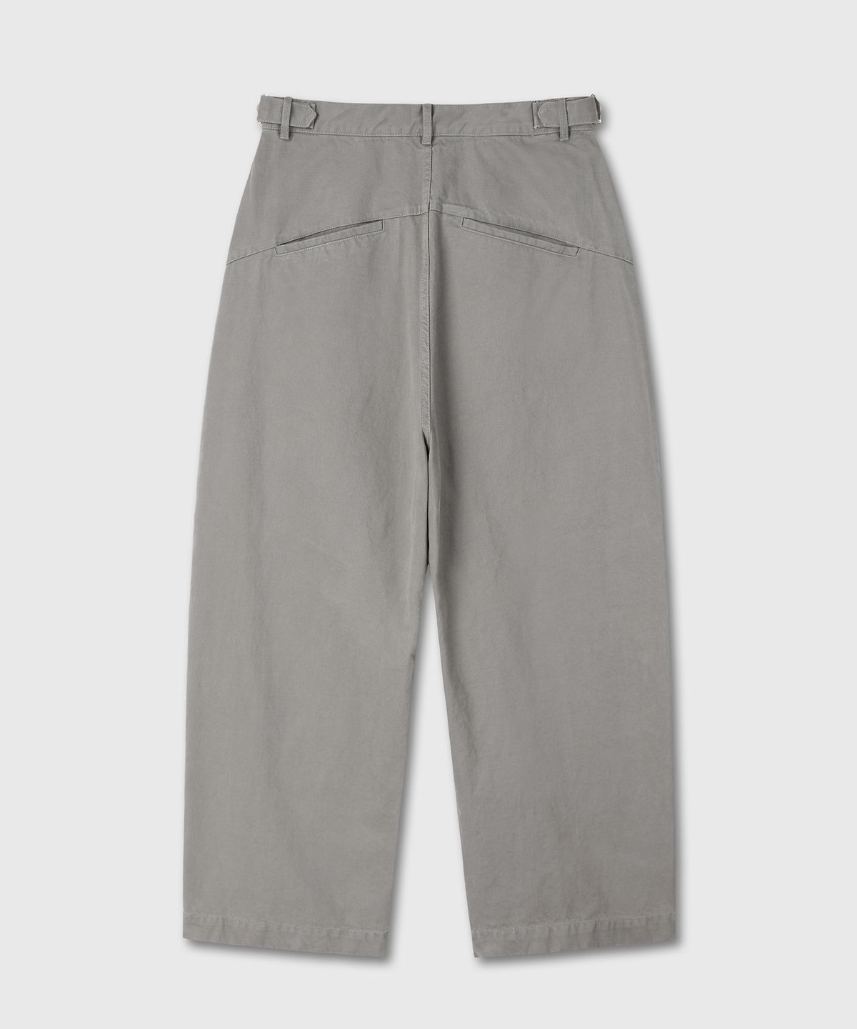 다이브인(DIVEIN) WASHED CURVED CHINO PANTS (LIGHT GRAY)