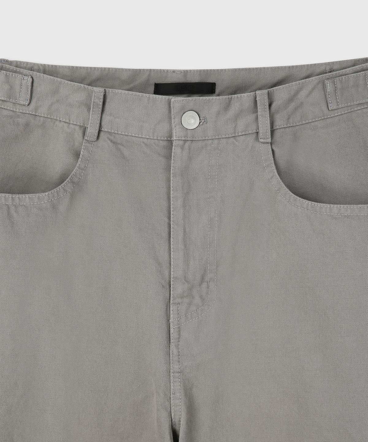 다이브인(DIVEIN) WASHED CURVED CHINO PANTS (LIGHT GRAY)
