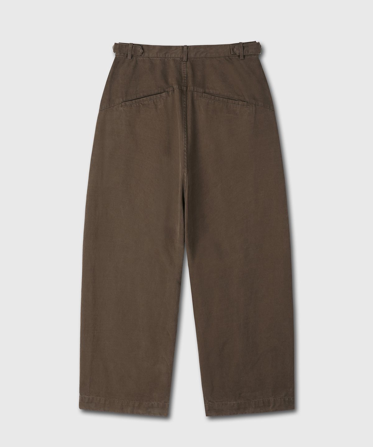 다이브인(DIVEIN) WASHED CURVED CHINO PANTS (BROWN)