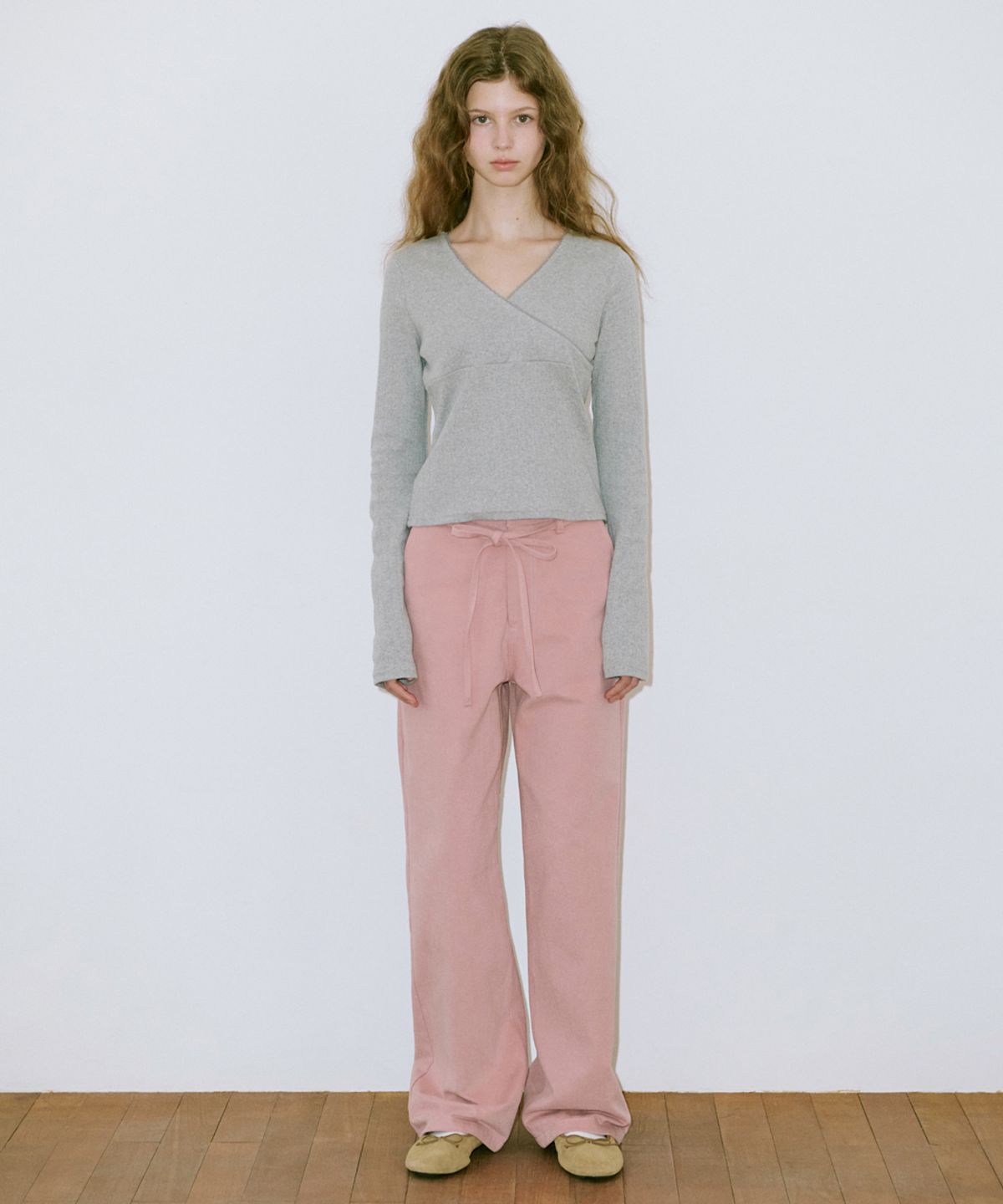 시눈(SINOON) Lace Cotton Pants (Pink)