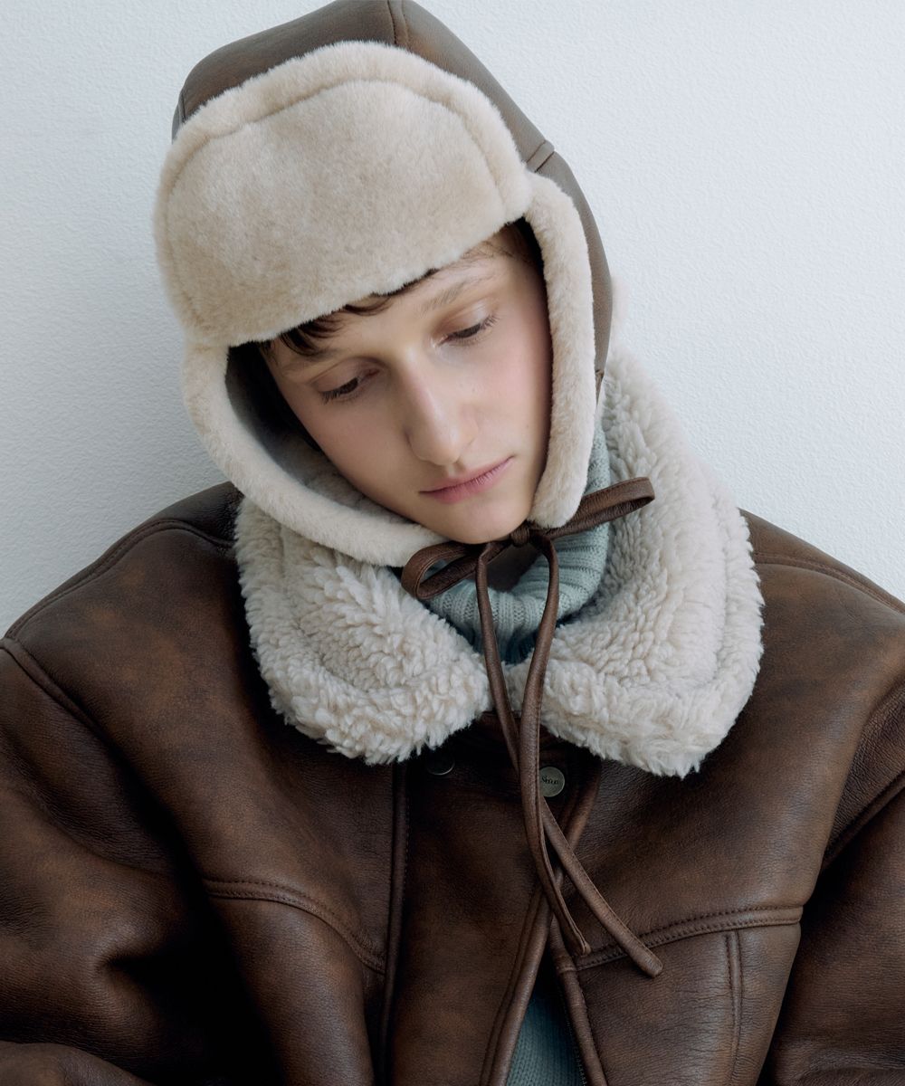 [韓国人気]★シヌーン★MUSTANG TROOPER HAT★ムスタング ハット MUSINSA | SINOON Mustang Trooper Hat (Deep Brown)