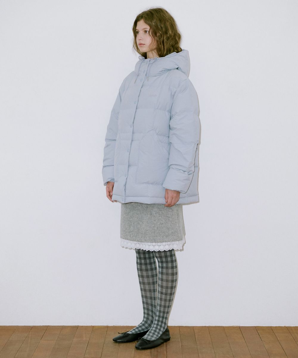 ダウンジャケット・コート sinoon Hoodie Puffer Jacket Greyish Blue MUSINSA公式 | SINOON Hoodie Puffer Jacket (Greyish Blue)