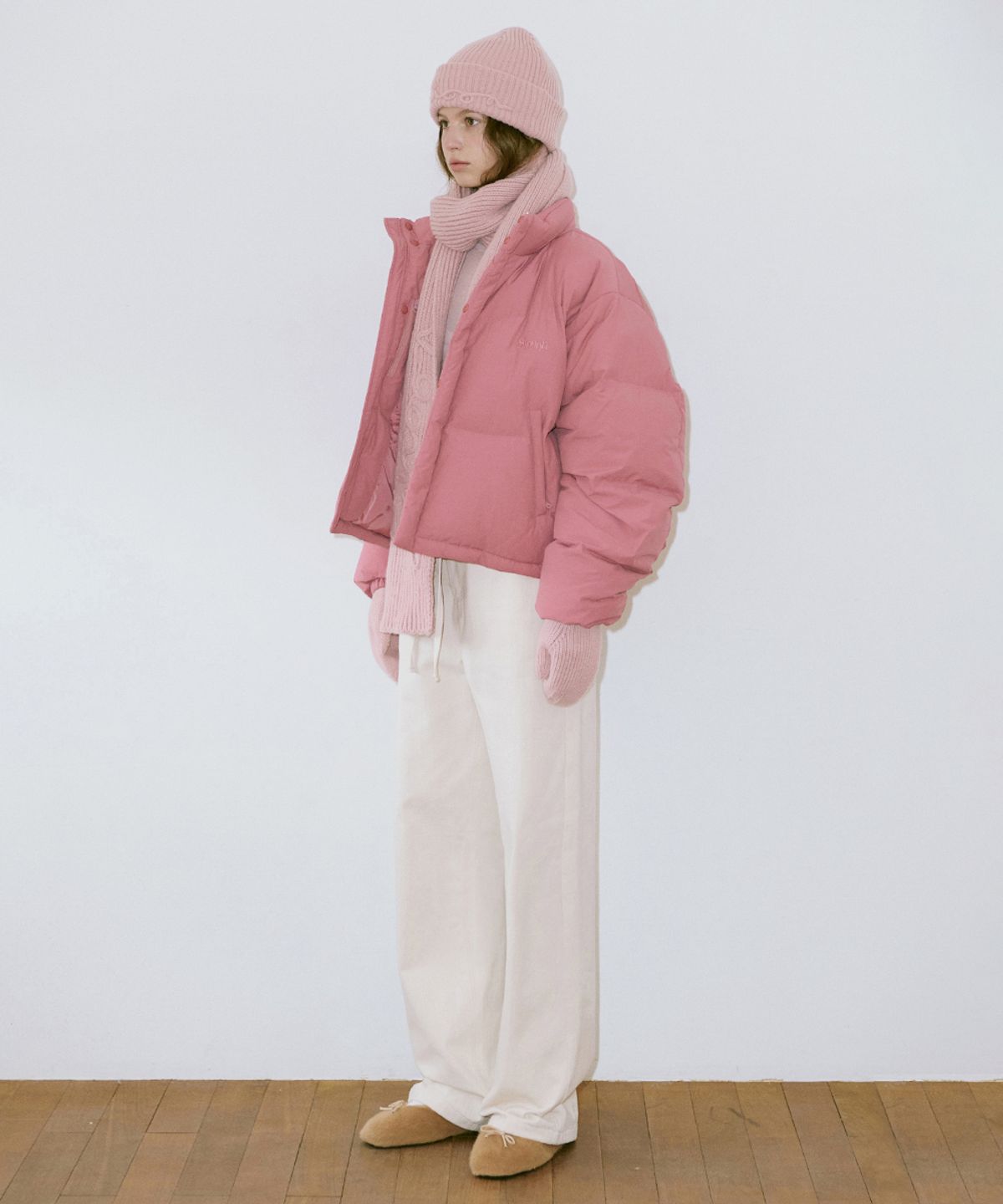 시눈(SINOON) Puffer Jacket (Rose)