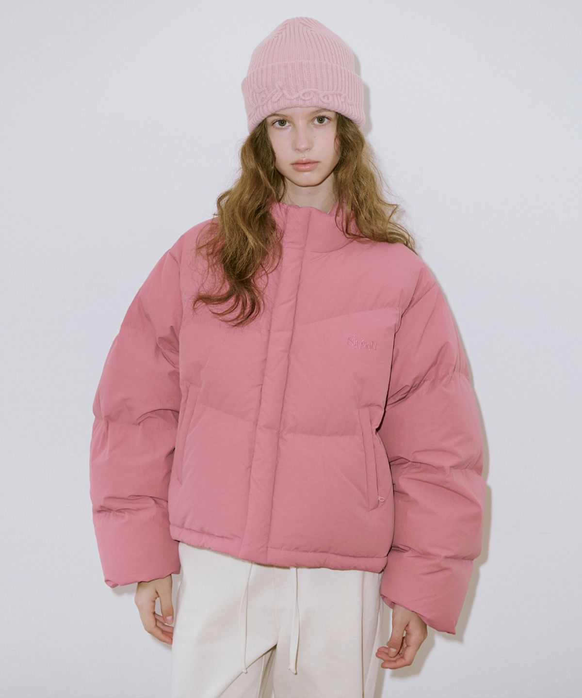 시눈(SINOON) Puffer Jacket (Rose)