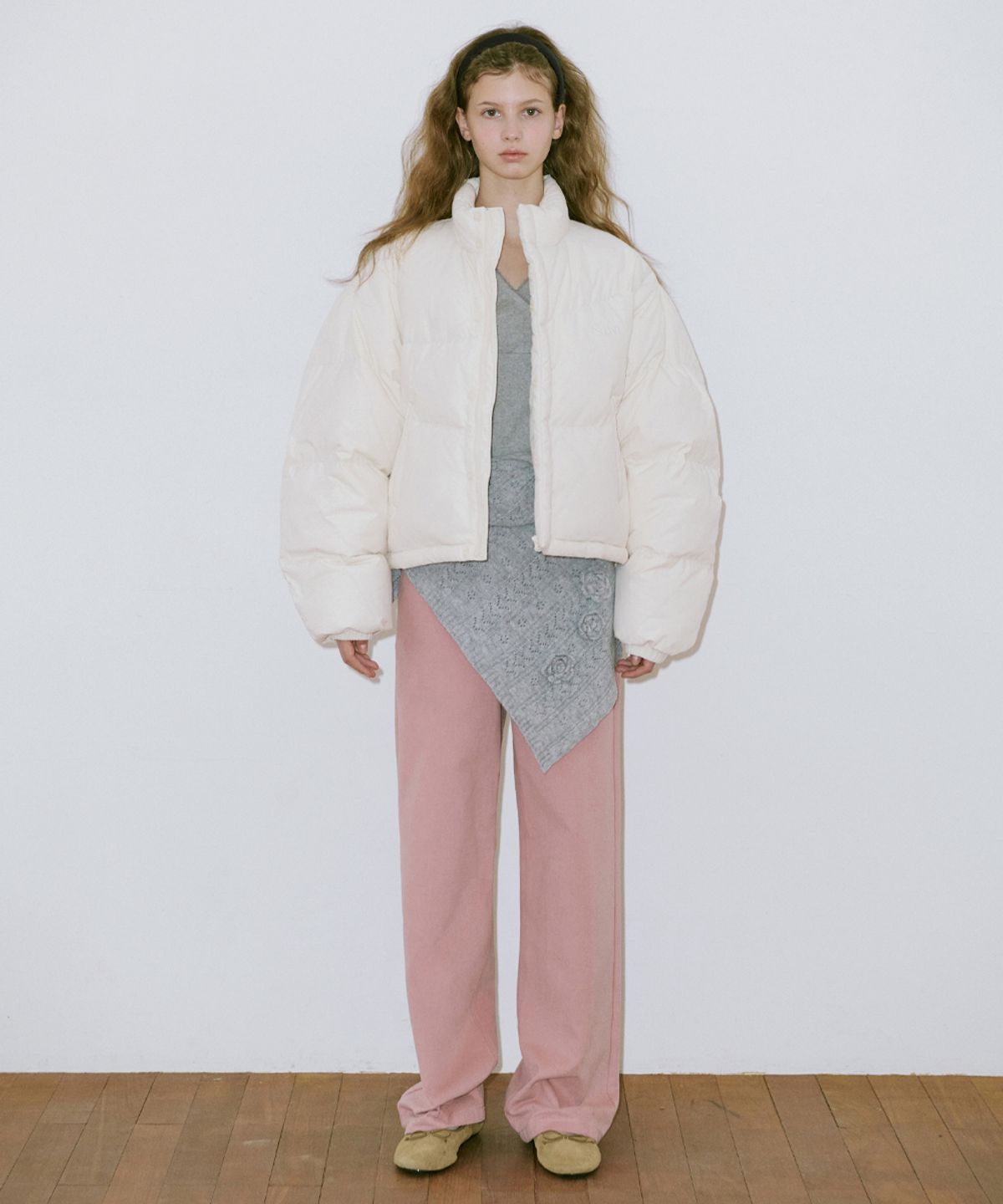 시눈(SINOON) Puffer Jacket (Ivory)