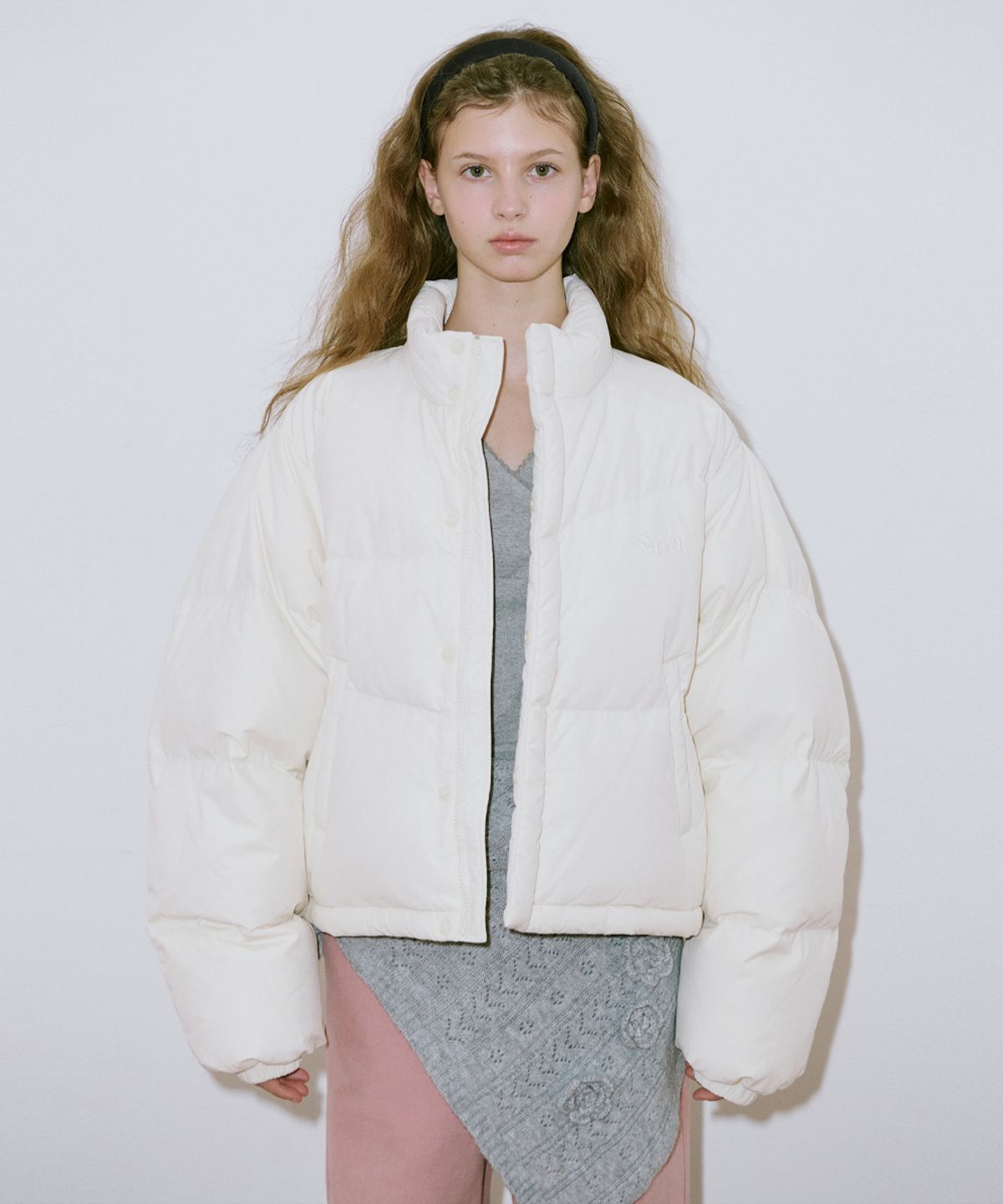 시눈(SINOON) Puffer Jacket (Ivory)