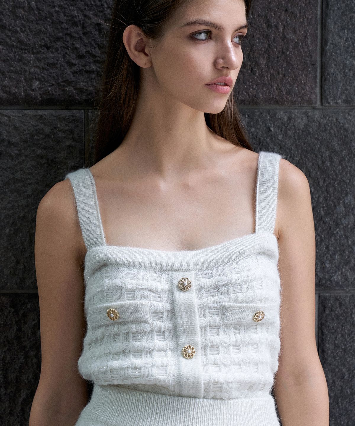 르네제이(RENEJ) Tweed Sleeveless Knit