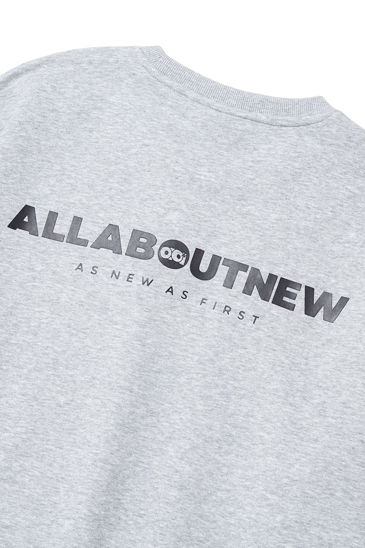 올어바웃뉴(ALL ABOUT NEW) 올 뉴 로고 믹스 맨투맨 M그레이 ANZ1TM22AMG